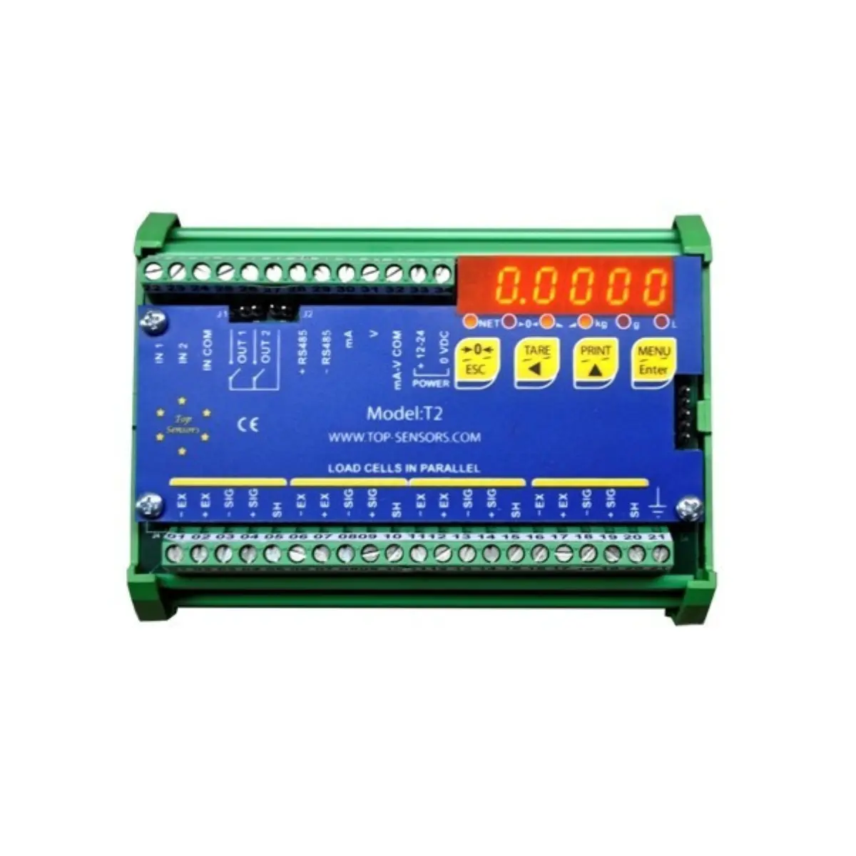 picture of panel mount weighing scale indicator